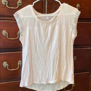 Express Light Pink Flowy Shirt